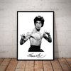 Quadro decorativo fotografico Retro Bruce Lee Arte Minimalista 42x29cm