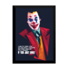 Quadro arte joker estilo pintura frase coringa filme 42x29cm