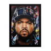 Quadro aquarela lendas do rap ice cube nwa hip hop 42x29cm