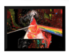 Quadro decorativo aquarela o prisma Pink Floyd 42x29