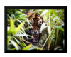 Quadro decorativo tigre espreita na natureza selvagem 42x29