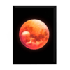 Lindo quadro decoração surreal Lua gravida 42x29cm