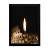 Lindo quadro decoração surreal fogo em roma 42x29cm