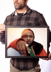 Quadro Rapper Kendrick Lamar Poster Moldurado