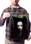 Quadro Arte Marilyn Manson Pôster Moldurado
