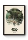 Quadro Arte Star Wars Episodio 5 Poster Moldurado
