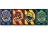 Kit 4 Quadros Casas Harry Potter Poster Moldurado
