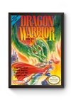Quadro Capa Dragon Warrior Nintendinho Poster Moldurado