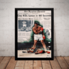 Quadro incrivel arte foto historica Muhammad Ali Boxe 42x29cm