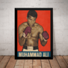 Quadro Decorativo Academias Lutas Boxe Muhammad Ali Retro