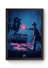 Quadro Jurassic Park 25 anos Poster Moldurado