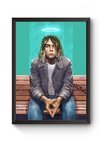 Quadro Arte Kurt Cobain Poster Moldurado