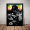 Poster Com Moldura Rasta Bob Marley Reggae Quadro 44x32cm