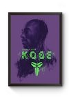 Quadro Arte Kobe Bryant Poster Moldurado