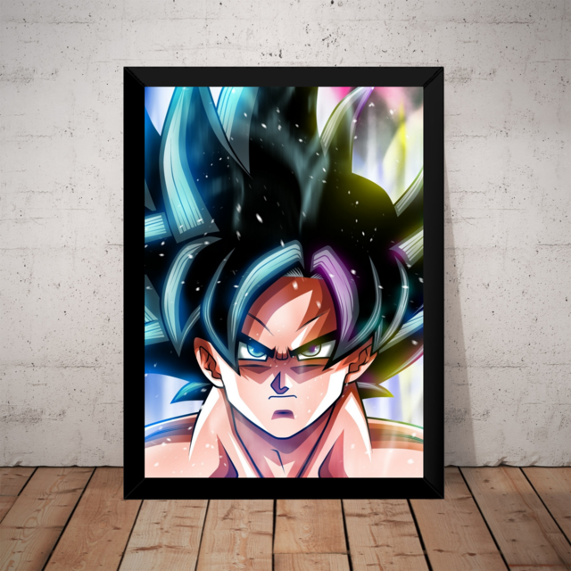 Quadro Decorativo Goku Instinto Superior Completo