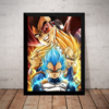 Quadro Art Poster Moldura Dragon Ball Z Super Vegeta Sayajin