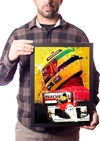 Lindo Quadro Ayrton Senna Poster Moldurado