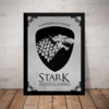 Quadro Game Of Thrones House Stark Arte Poster Moldurado
