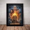 Quadro Game Of Thrones Poster Artistico Com Moldura