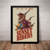 Quadro Sunset Riders Arte Game Retro Poster Com Moldura