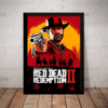 Quadro Game Red Dead Redemption 2 Arte Poster Com Moldura