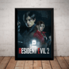 Quadro Resident Evil 2 Remake Poster Moldurado