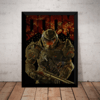 Quadro Game Doom Poster Arte Moldurada