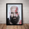 Quadro Decorativo Arte Kratos Game God Of War 4