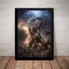 Quadro Decorativo Poster Game Arte God Of War 4 Kratos
