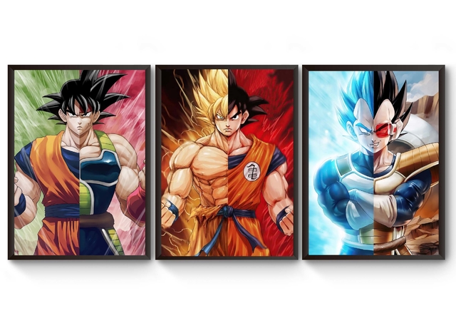 Quadro Decorativo Desenho Dragon Ball Z Poster