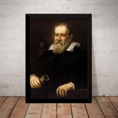 Quadro Decorativo Galileu Galilei Fisico Arte Moldurada