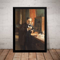 Quadro Decorativo Louis Pasteur Quimica Medicina Arte