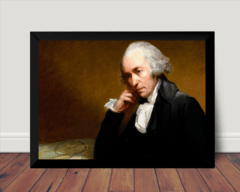 Quadro Decorativo James Watt Engenheiro Arte Moldurada