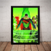 Quadro Super Homem X Shazan Liga Dc Hq Arte De Alex Ross