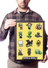 Quadro Minecraft Game Arte Poster Moldurado