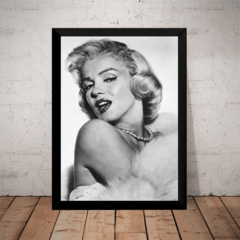 Quadro Decorativo Marilyn Monroe Poster Com Moldura