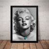 Quadro Decorativo Marilyn Monroe Arte Poster Moldurado