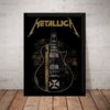 Quadro Decorativo Metallica Poster Com Moldura 44x32cm