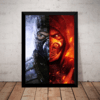 Quadro Game Mortal Kombat Sub-zero X Scorpion Poster Modura
