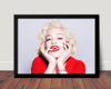 Quadro Decorativo Musica Madonna Pop Foto Poster Moldurado
