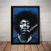Quadro Jimi Hendrix Guitarrista Arte Poster Moldurado