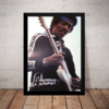 Quadro Guitarra Jimi Hendrix Rock Poster Com Moldura