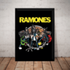 Quadro Banda Ramones Punk Rock Arte Poster Moldurado