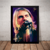 Quadro Decorativo Artistico Nirvana Kurt Cobain Banda Arte