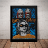 Poster Com Moldura Nirvana Kurt Cobain Arte Quadro