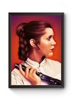 Quadro Arte Princesa Leia Star Wars Poster