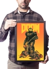 Poster com Moldura A3 Game Doom