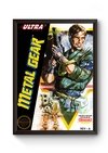 Quadro Capa Game Metal Gear Nintendinho Poster Moldurado