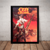 Poster Com Moldura Ozzy Osbourne Arte Quadro