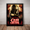Poster Com Moldura Desenho Ozzy Osbourne Arte Quadro